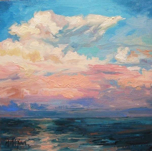 Небо масляными красками