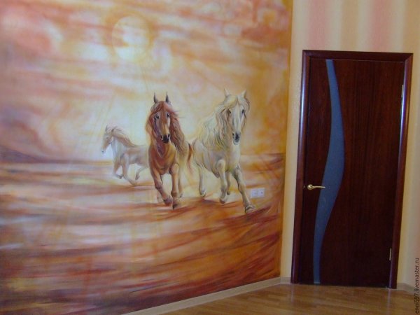 Живопись акрилом на стенах