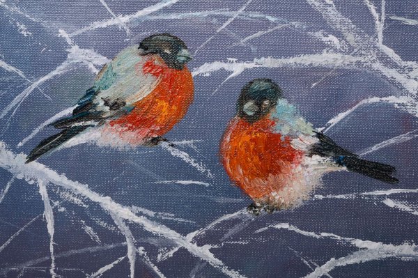 Евгений Лоскутов художник Снегири