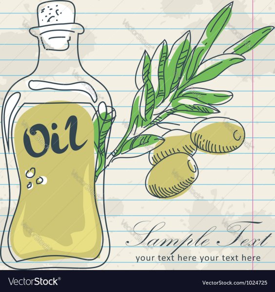 Оливковое масло трафарет