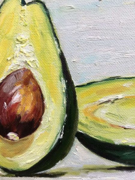 Авокадо масляная живопись