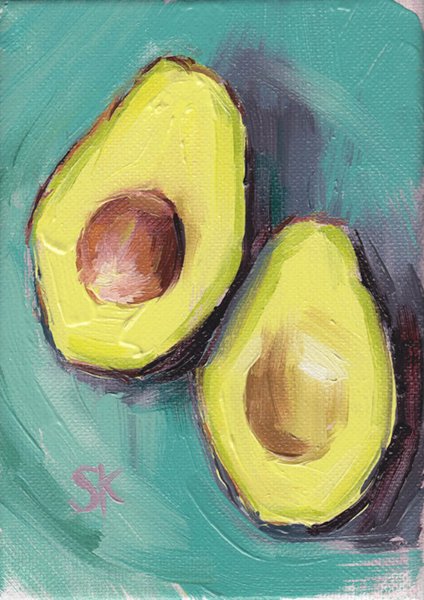 Авокадо живопись
