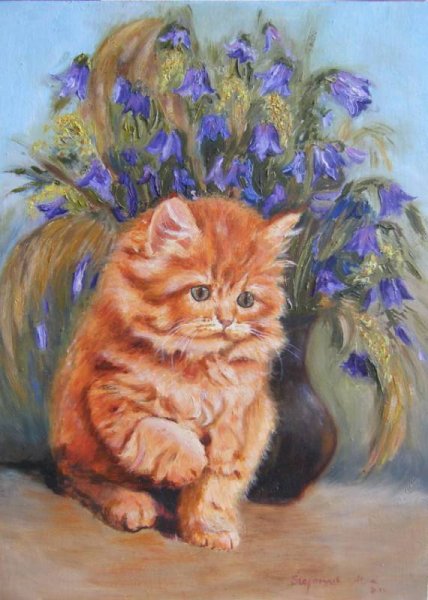 Картина котенок