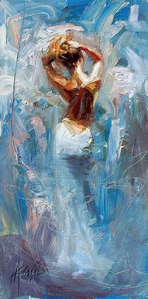 Картина силуэт мужчины и женщины