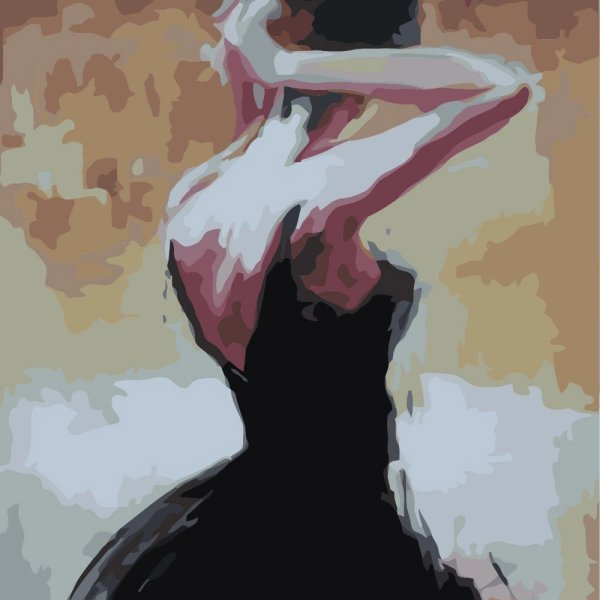 Картина девушка в Париже