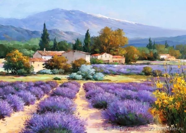 Клод Моне Лавандовое поле