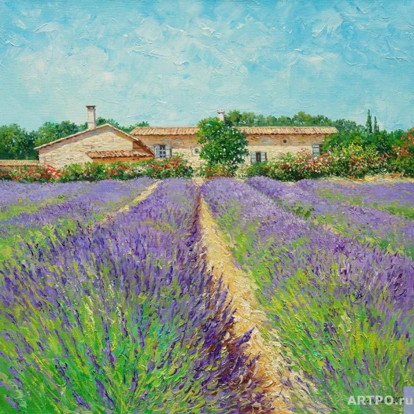 Поль Синьяк Лавандовое поле