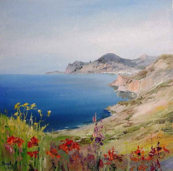 Морской пейзаж художник Мысова