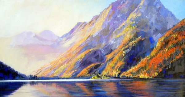 Горный пейзаж художника Чекурова