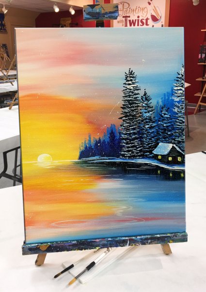 Рисование масляными красками на холсте