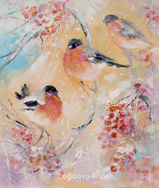 Художник Логинова Аннет зима