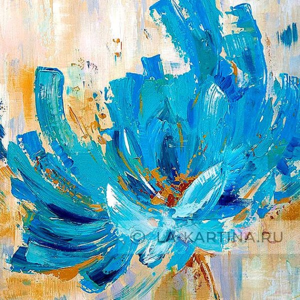 Живопись в голубых тонах