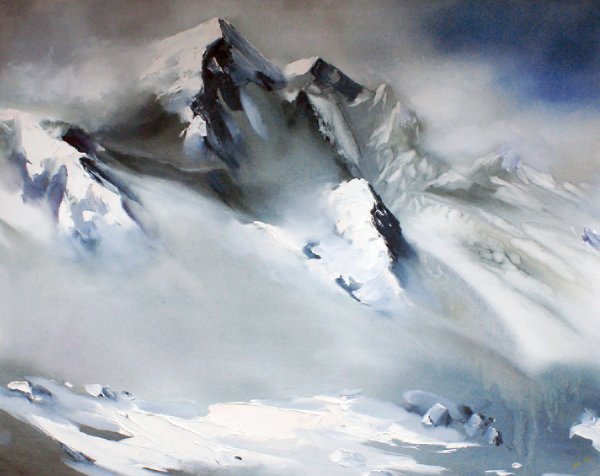 Горные вершины в живописи и.Сахарова