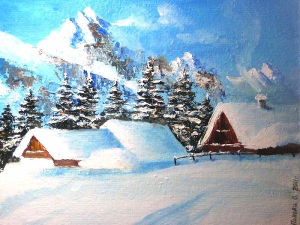 Зимние пейзажи Сахарова