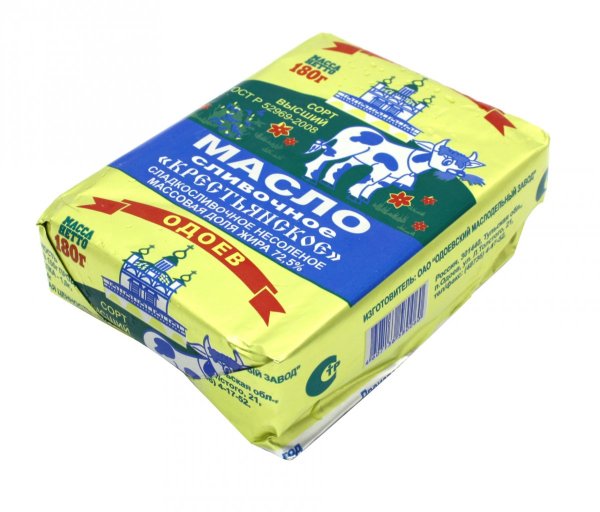 Сливочное масло в детском саду