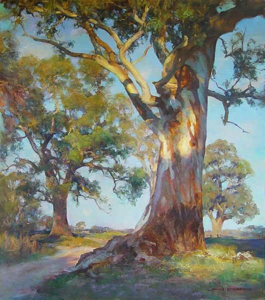 Деревья акварелью