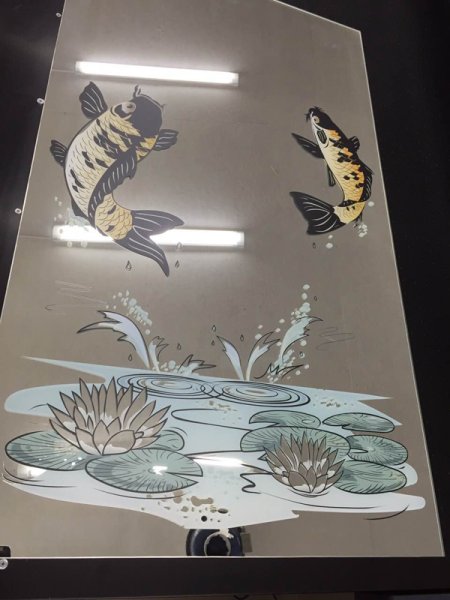 УФ печать на зеркале