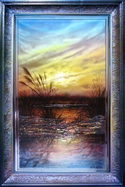 Живопись аэрографом на холсте