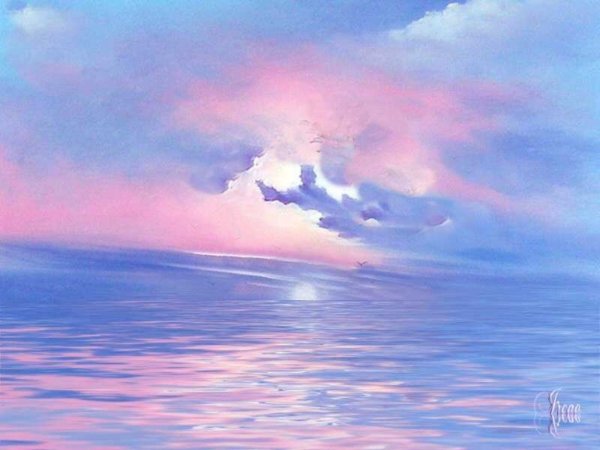 Облака акварелью