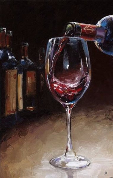 Виктор Бауэр художник картины вино