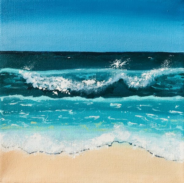 Волны акварель