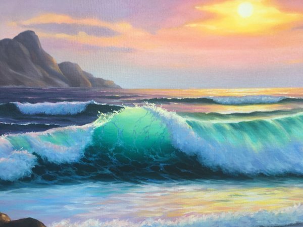 Картины маслом море