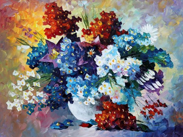 Леонид Афремов букет