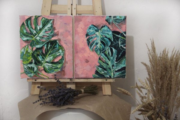 Интерьерная картина листья