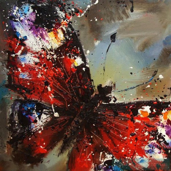 Художник Павел Гузенко бабочки