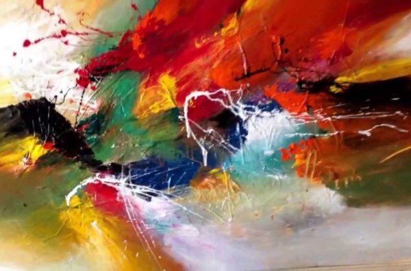 Современные картины гуашью абстракция