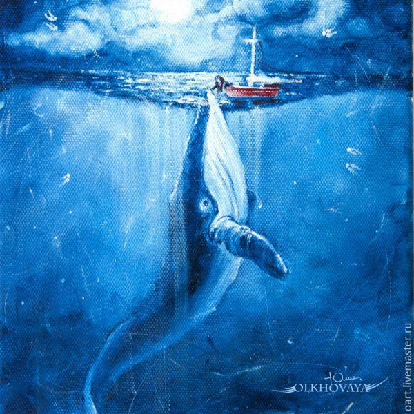 Кит красками