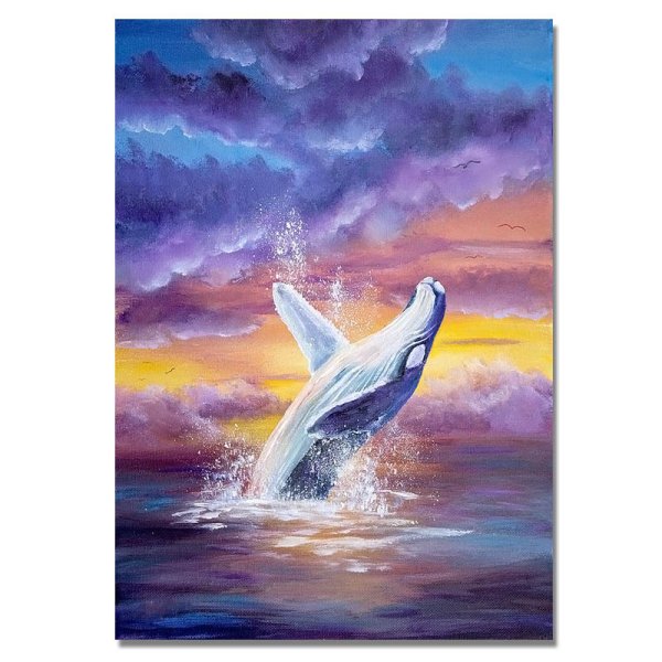 Кит картина маслом