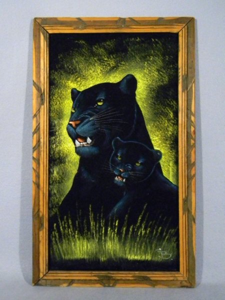 Картины на черном бархате