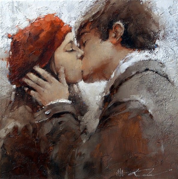 Влюбленные живопись