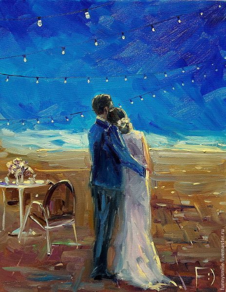 Картина влюбленные