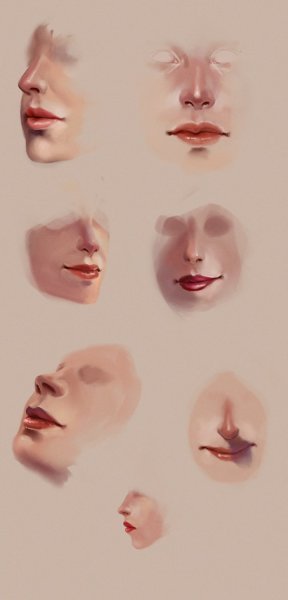 Нос акварелью