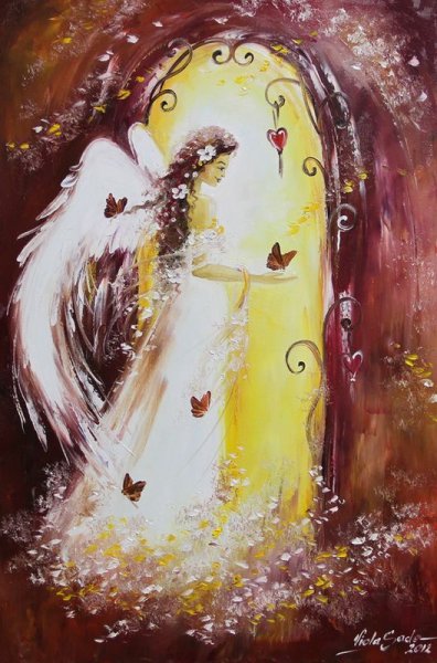 Ангел маслом на холсте