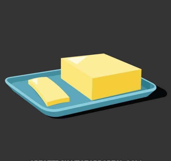 Нарисовать масло сливочное