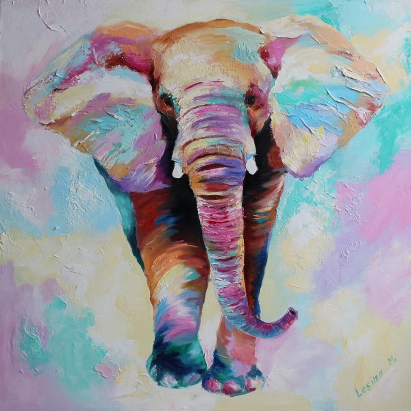 Слоны живопись