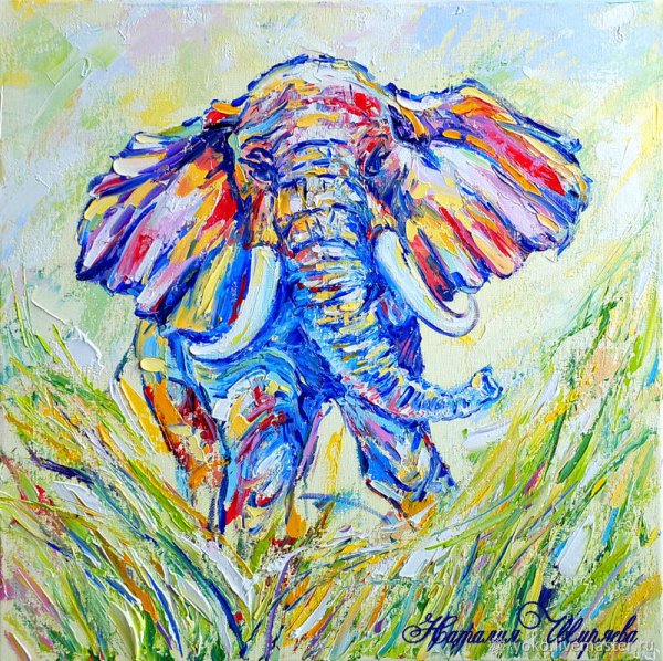 Слон картина