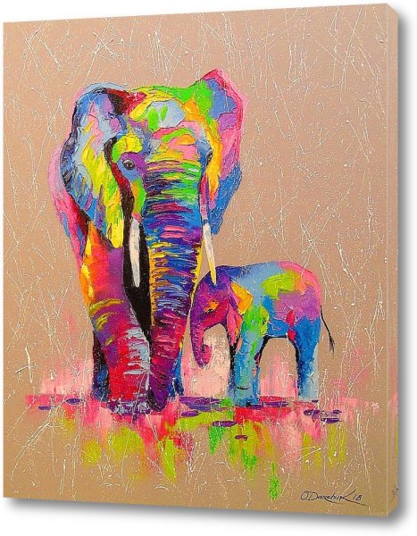 Слоны живопись