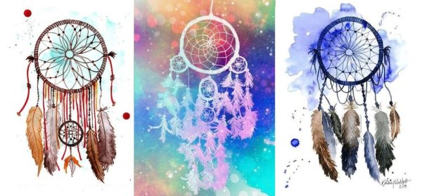 Ловец снов акварель