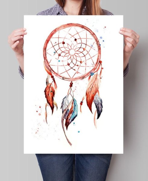 Ловец снов в акварельном стиле