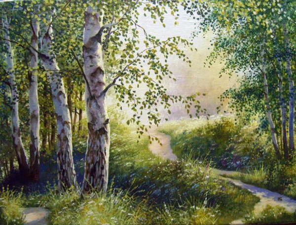 Березки в живописи