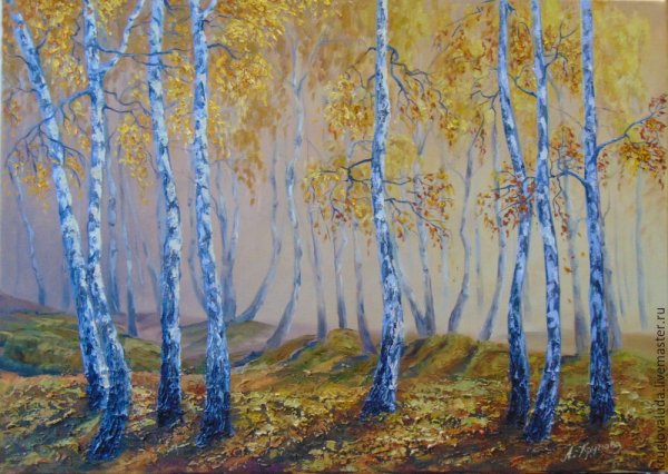 Осенние пейзажи с березками