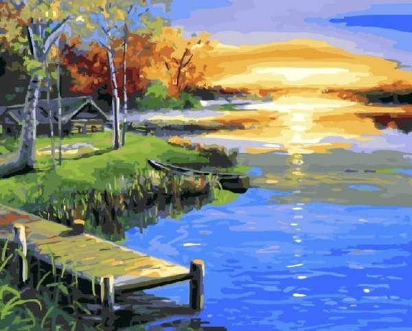 Пейзаж акрилом на холсте