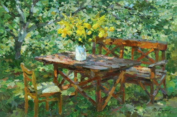 Художник Павел Еськов картины деревня