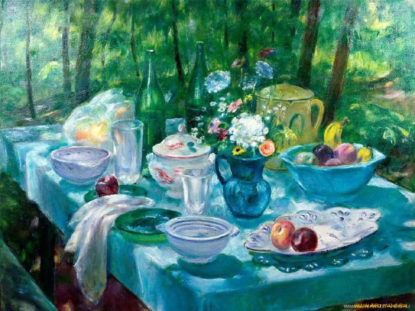 Натюрморт накрытый стол