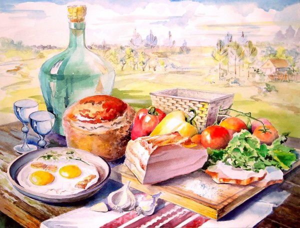 Картина еда