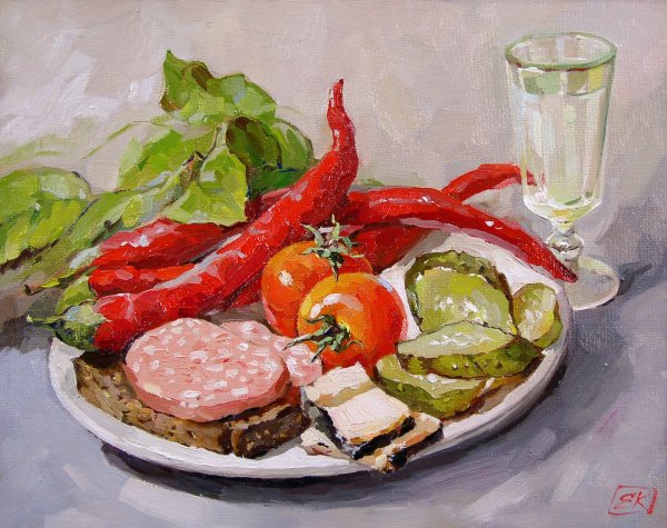 Евгения Корнеева натюрморты живопись